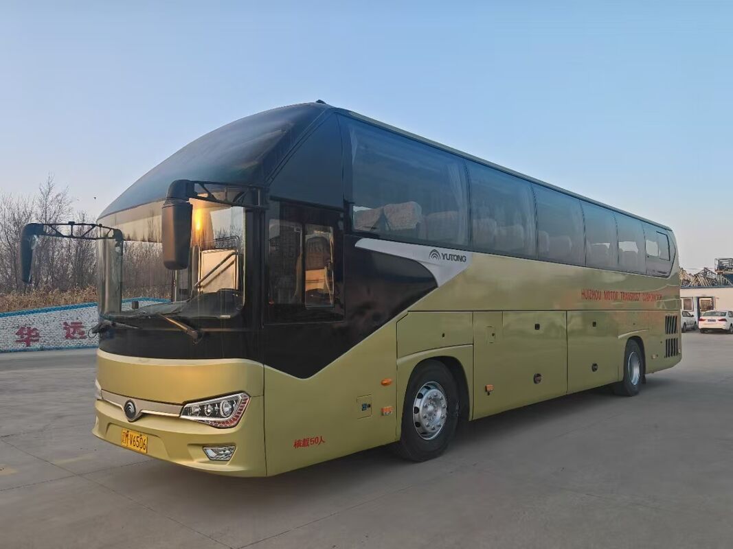 Bus Coach Coach Baru Bekas Yu-tong ZK6128 Yuchai 50 Kursi 2021 Transport Mewah Dengan AC