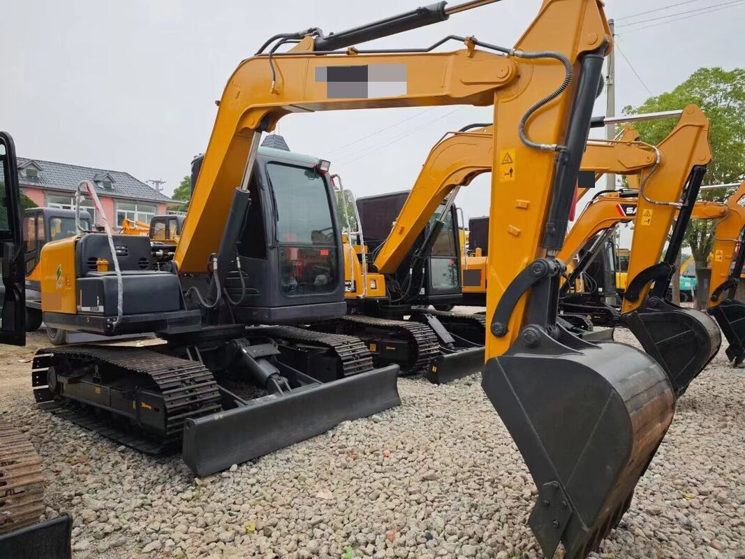 Ekskavator Roda Rantai Bekas Merek Tiongkok 8,24 ton dalam kondisi sangat baik kapasitas 0,3m³ daya terukur 54,3kW untuk konstruksi