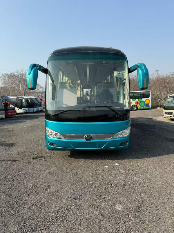 Bus Bus bekas Yutong Zk6122 Weichai 375hp Leaf Spring 50 kursi Transportasi mewah dengan AC