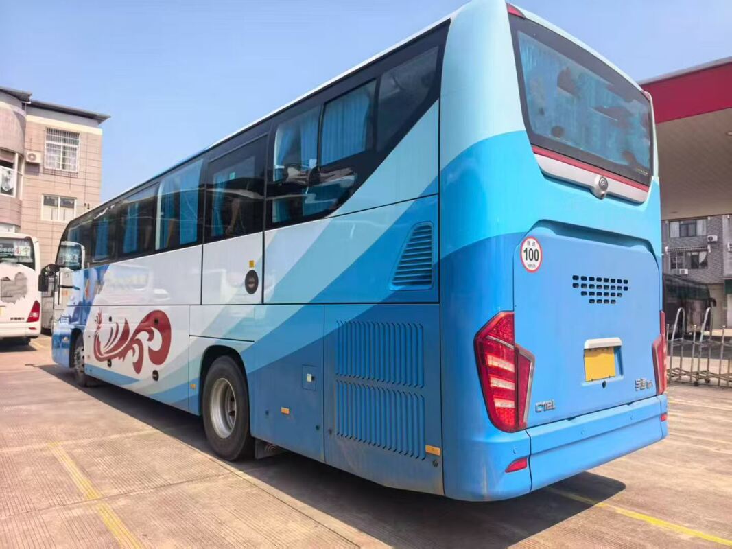 Bus Bus bekas Yutong Zk6128 Weichai 375hp Euro 5 Leaf Spring 48 kursi Transportasi mewah dengan AC untuk antar-jemput atau jarak jauh