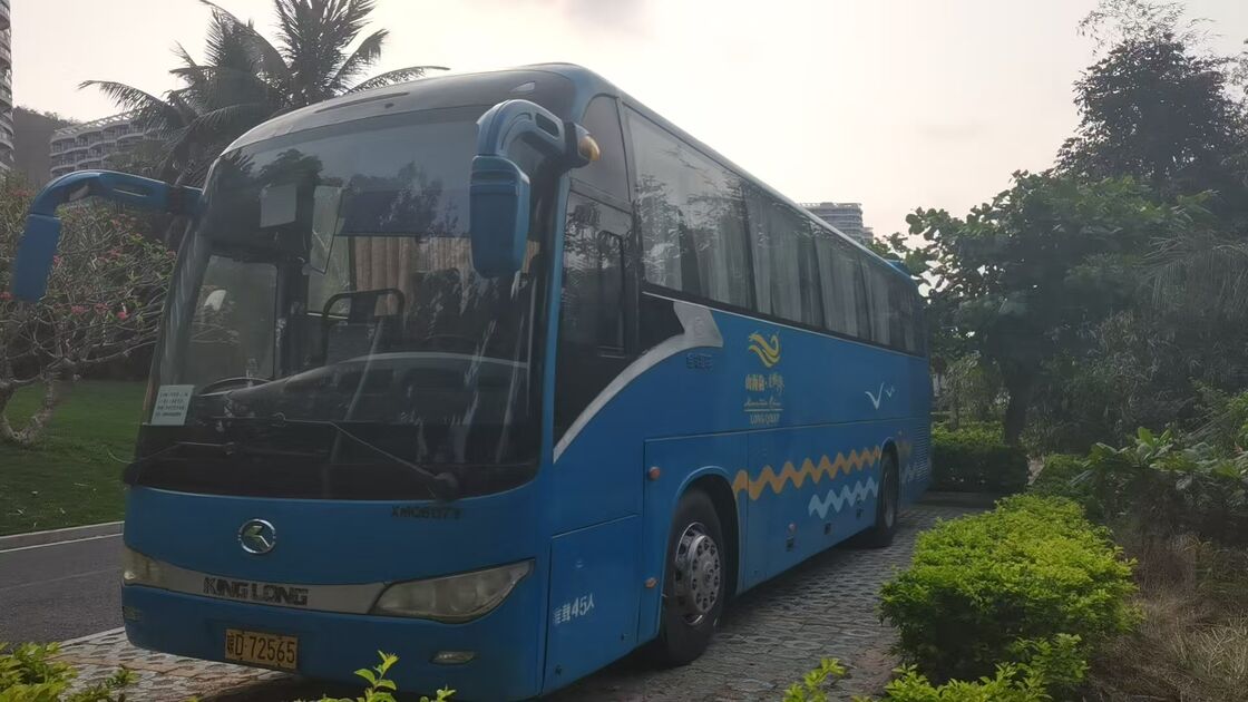 Used Coach Buses Yutong XMQ6117 Yuchai  Euro 5 Leaf Spring 45 Seats  Lux Transport With Air Condition For Shuttle or Long Distance