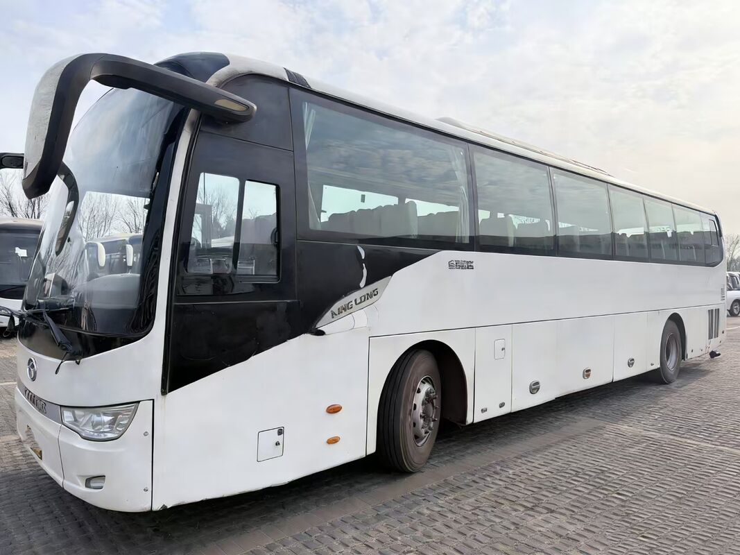 Used Coach Buses King-long XMQ6120 Yuchai Euro 5  Leaf Spring 66 Seats  Lux Transport With Air Condition For Shuttle or Long Distance