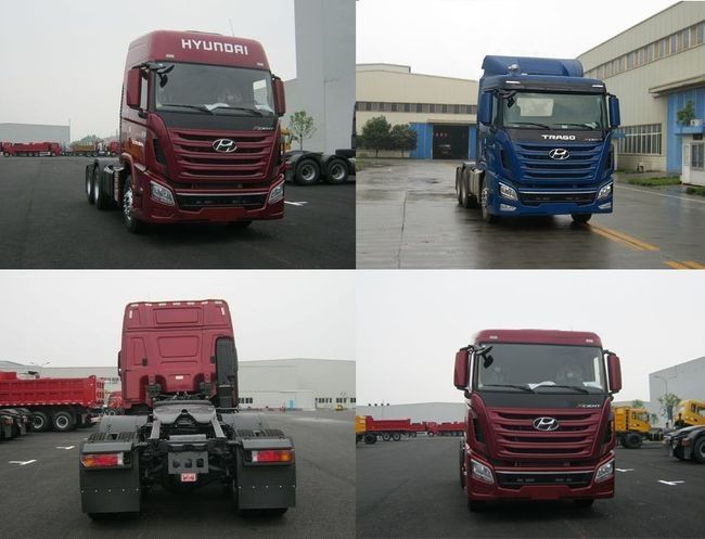 6 * 4 Drive Mode Truk Traktor Bekas 440hp Dengan Standar Emisi Euro V