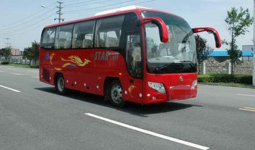 33 Kursi Digunakan Bus Perjalanan, Bus Tangan Ke-2 Naga Emas Dengan Motor Diesel