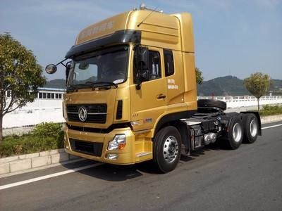 6x4 Drive Mode Digunakan Tractor Truck DONGFENG Merek Euro III Standar Emisi