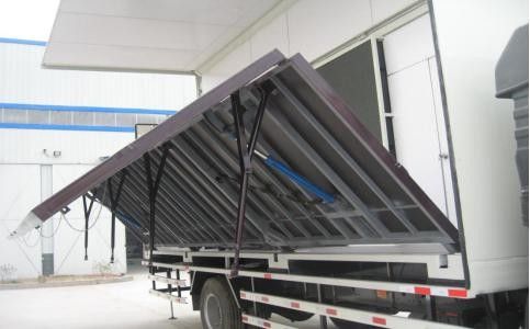 2014 Tahun Kedua Tangan Semi Trailer Merek Dongfeng Dengan 10 Ban Baja