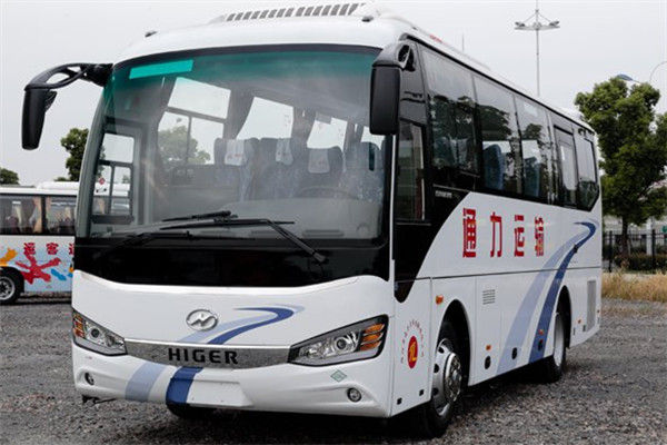 Bus Mini Digunakan Higer 35 Kursi, Pelatih Diesel Bekas 100 Km / H, Speed ​​Wheelbase 4250mm