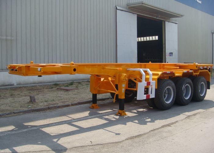 12400 * 2490 * 1400 Mm Second Hand Trailer Semi YORK Merek 3 * 13 Ton Kapasitas