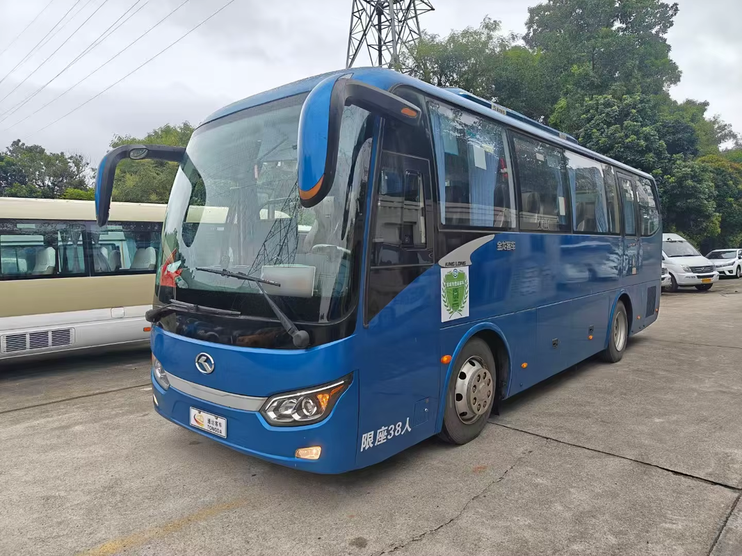 Bus Bekas 38 Tempat Duduk Bersertifikat XMQ6898 Bekas LHD Terawat Dengan Baik, Bus Hemat Biaya