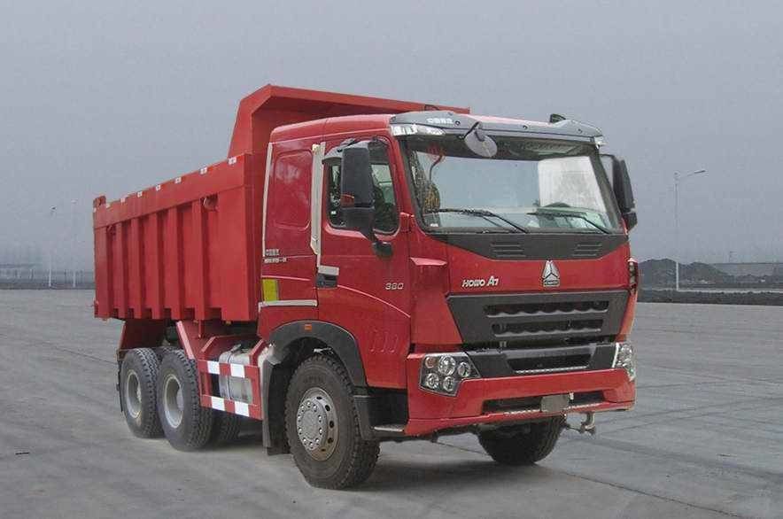 Warna Merah Dongfeng 2nd Tipper Truck Dengan 6x4 Drive EURO 3 Mesin Diesel