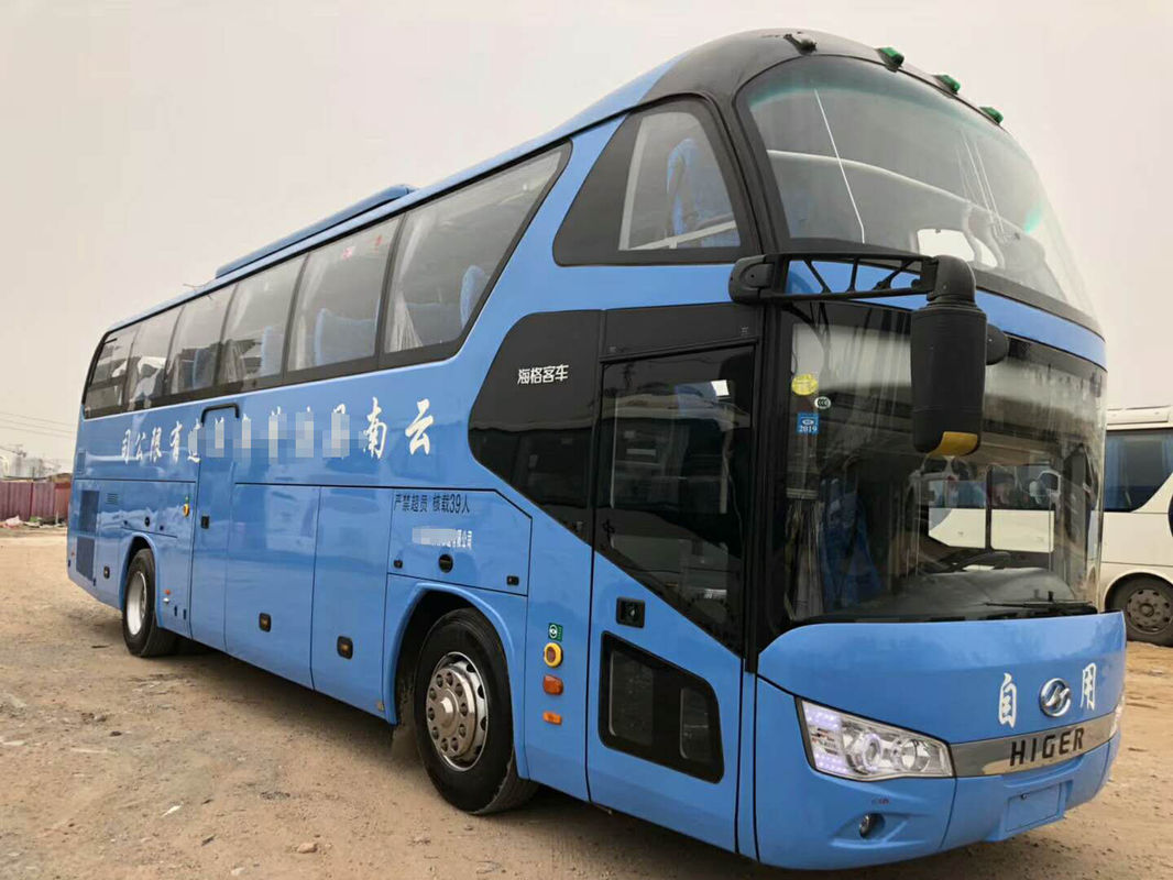 Kedatangan Baru Saat Ini Digunakan Bus Higer Coach 39 Kursi Diesel Biru A Half Wechai Run Good