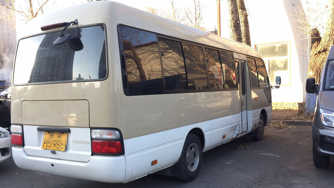 2012 Coaster Brand Second Hand Bus 29 Kursi Mesin Bensin Tanpa Kecelakaan