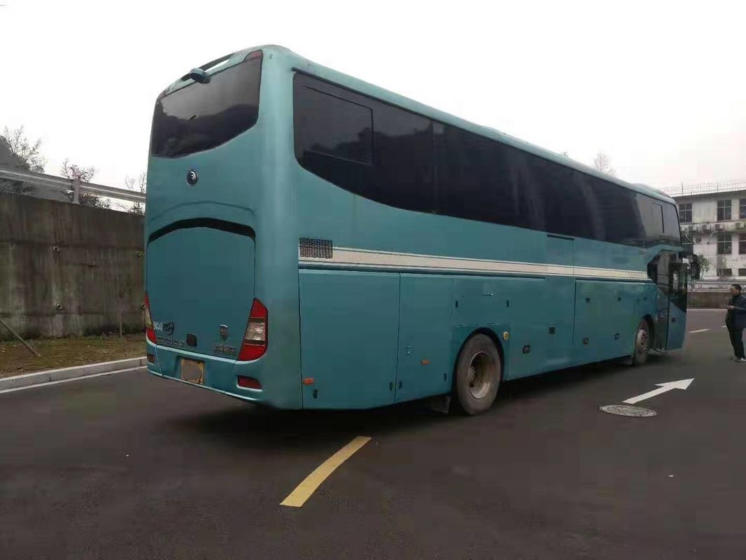 Euro Four Emission 49 Seats Digunakan Yutong Bus One And A Half Layer Second Hand Coaster Dengan A / C