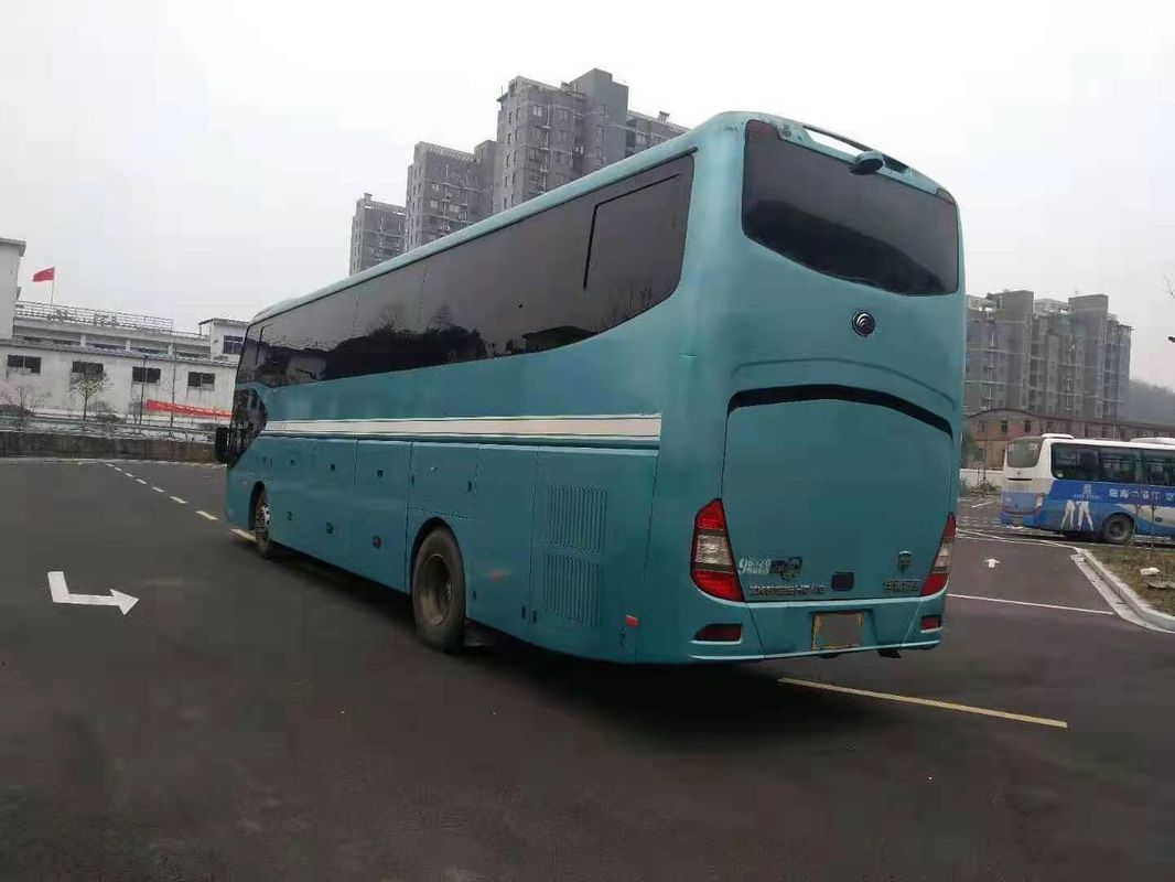 Euro Four Emission 49 Seats Digunakan Yutong Bus One And A Half Layer Second Hand Coaster Dengan A / C