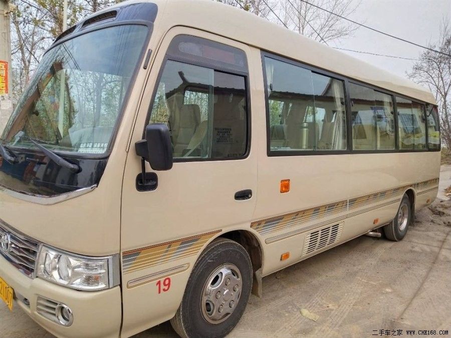 1HZ 6 Cylinder Diesel Toyato Bus Kota Bekas dengan Mini Bus 19-29 Seaters