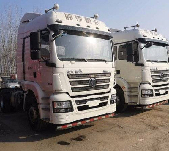 White Shacman Merek Trailer Traktor Bekas 350hp Euro V Manual Diesel 2017 Tahun