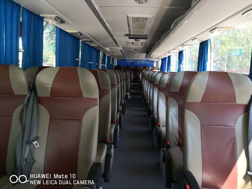 Diesel Yutong Bus Turis Tangan Kedua Zk 6122 Bus Pelatih 55 Kursi Dengan AC Video