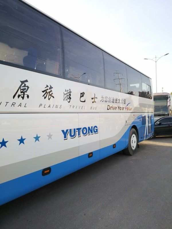 6122HQ9A 51 Kursi Yutong Digunakan Coaster Bus Mesin Diesel Drive Tangan Kiri Dengan A / C
