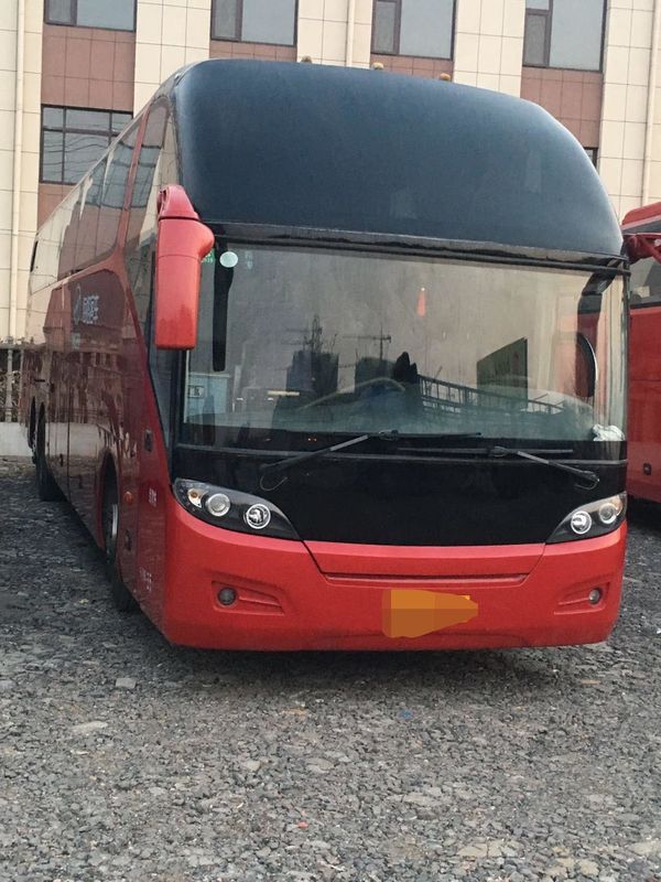 55 Kursi Higer Red Travel Digunakan Penumpang Bus KLQ6147 Diesel Tangan Kiri Kemudi 2013 Tahun