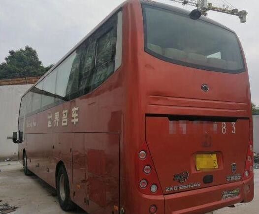 2013 Tahun Digunakan Yutong Bus Zk6125 Model Bus 57 Kursi Dengan Airbag Aman / Toilet