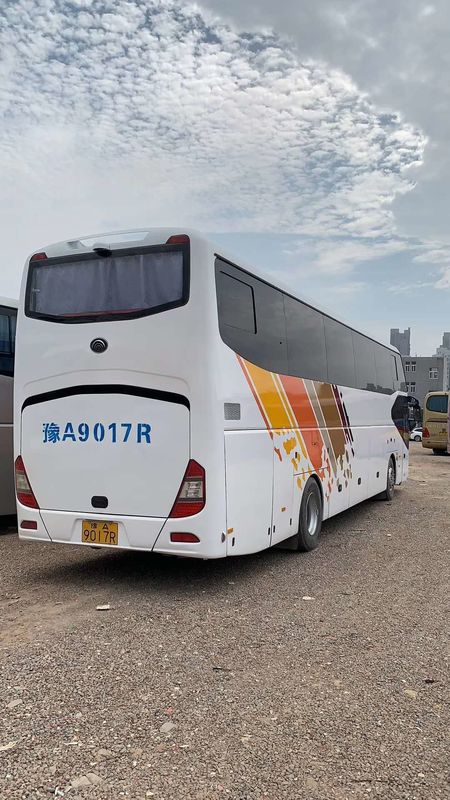 59 Kursi Diesel Bekas Bus Yutong Kecepatan Maks 100km / H Putih 2014 Tahun ZK6127