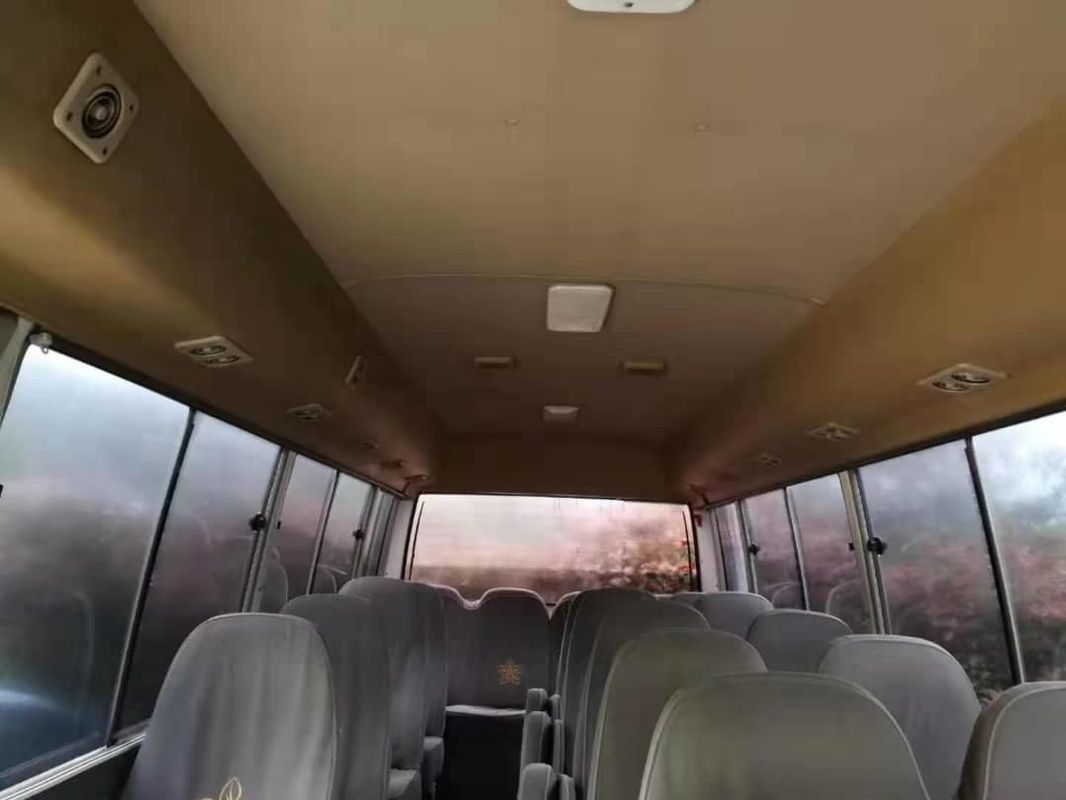 Mesin Diesel 1HZ Toyota Digunakan Coaster Bus 30 Kursi Manual Gear Box Dengan AC