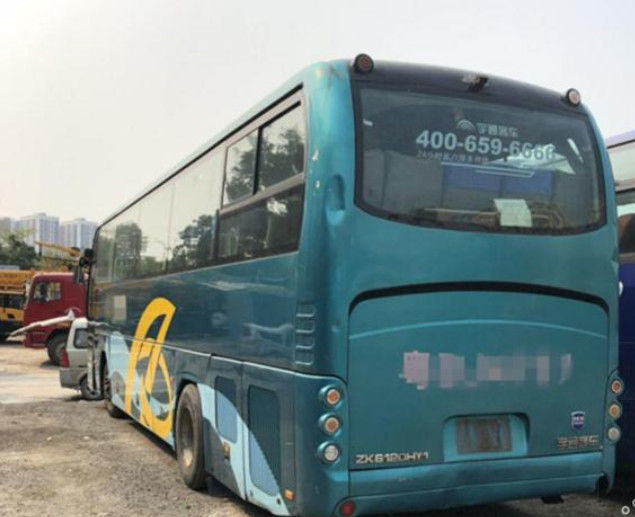 ZK6120 47 Kursi 2010 Tahun Digunakan Bekas Yutong Bus 12m Panjang Mesin Diesel Euro III