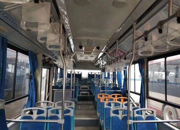70 Kursi LHD Digunakan Yutong Bus CNG Urban City Bus 19000KM Mileage Tourist Coach Bus