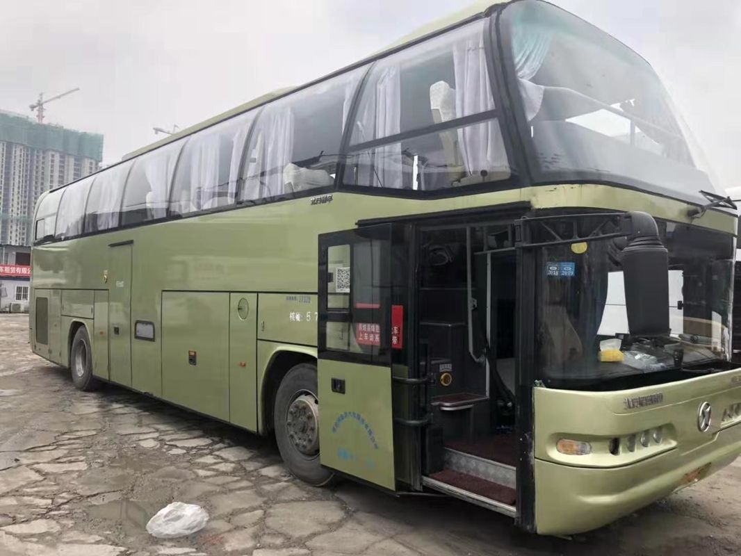2014 Tahun Beifang Digunakan Coach Bus 6128 Model 57 Kursi WP Engine Pintu Tengah Dengan Airbag / Toilet