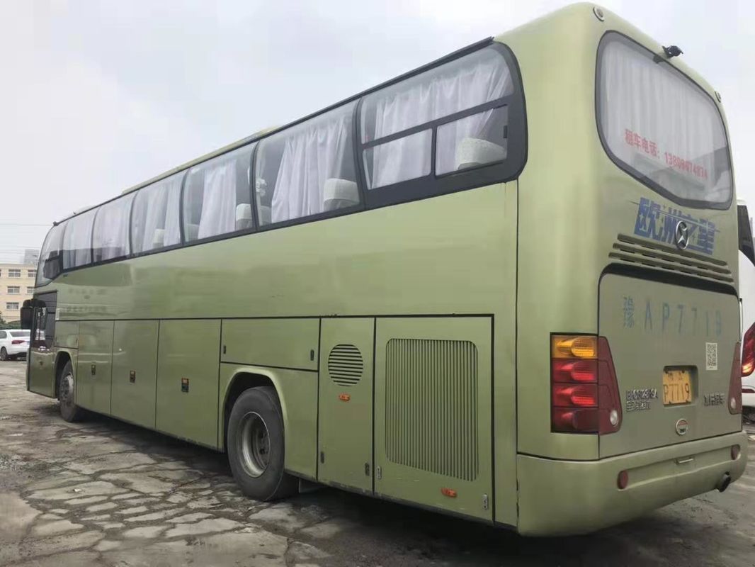 2014 Tahun Beifang Digunakan Coach Bus 6128 Model 57 Kursi WP Engine Pintu Tengah Dengan Airbag / Toilet