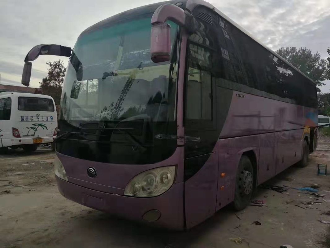 Setir Tangan Kiri Menggunakan Bus 55 Kursi 2011 Tahun 6120HY19 Ungu Dengan Kursi Kulit