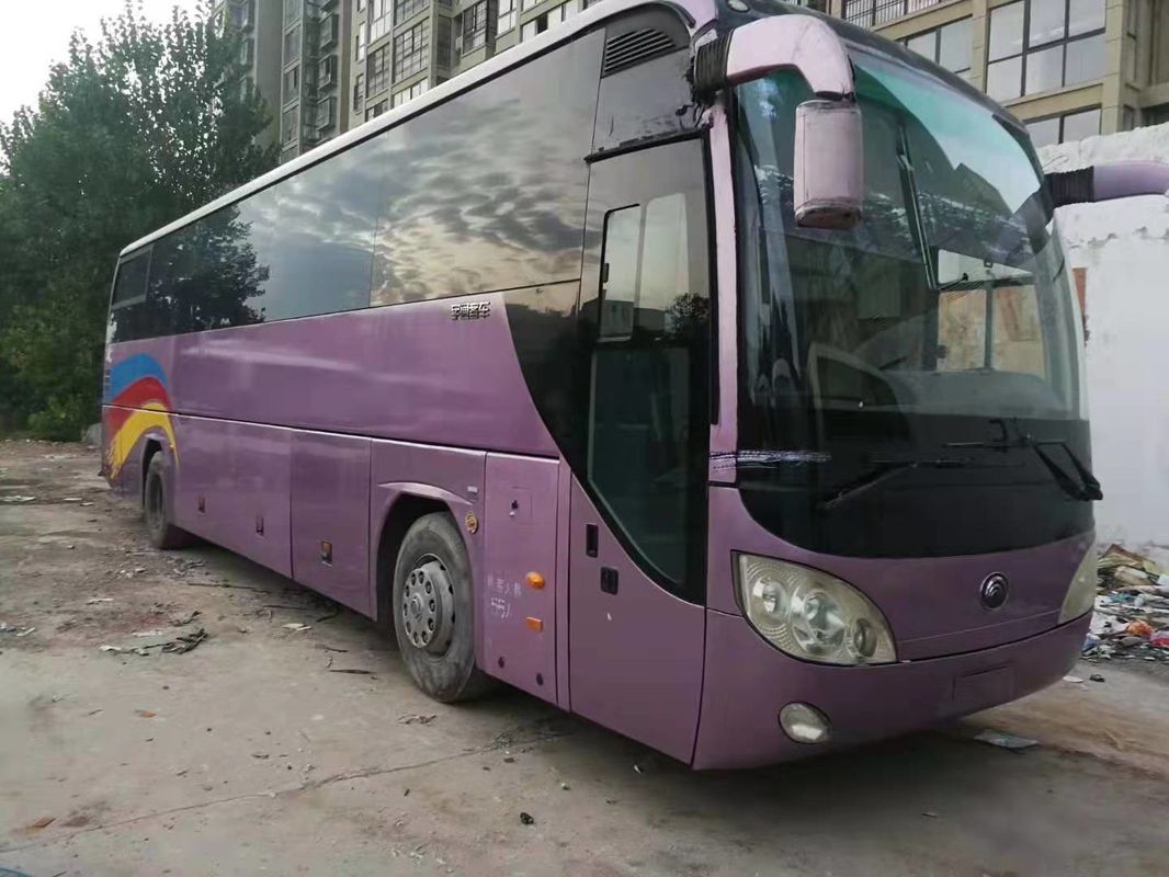 Setir Tangan Kiri Menggunakan Bus 55 Kursi 2011 Tahun 6120HY19 Ungu Dengan Kursi Kulit