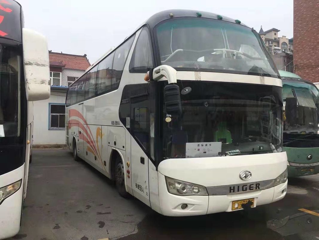 59 Kursi 2015 Tahun Digunakan Bus Pelatih Higer Satu Dan Setengah Decker 3795mm Tinggi Bus