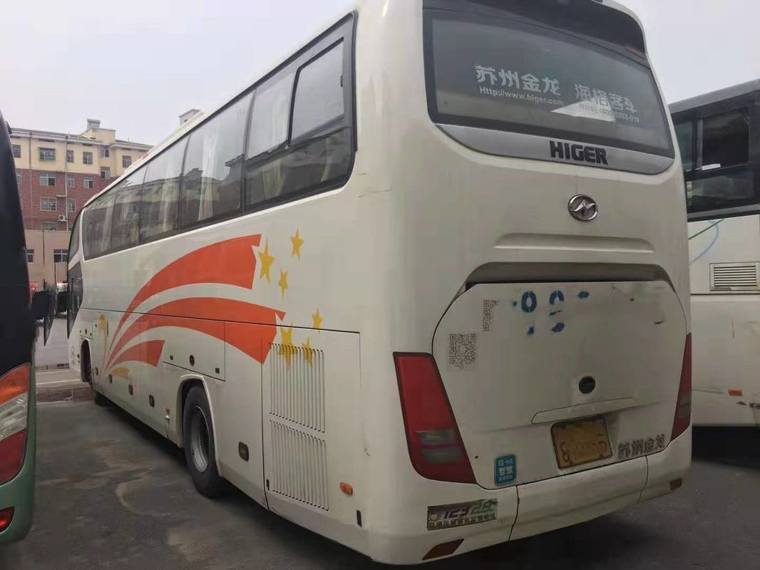 59 Kursi 2015 Tahun Digunakan Bus Pelatih Higer Satu Dan Setengah Decker 3795mm Tinggi Bus