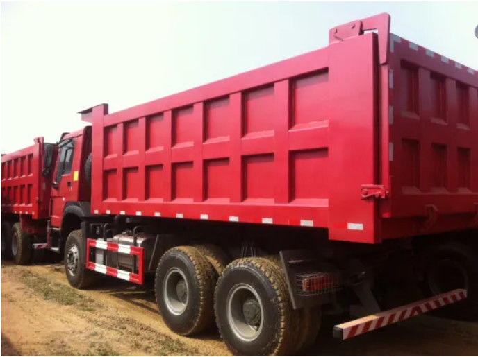 Mesin Konstruksi Tangan Kedua 6 * 4 10 Roda Dump Tipper Truck Kapasitas 30T