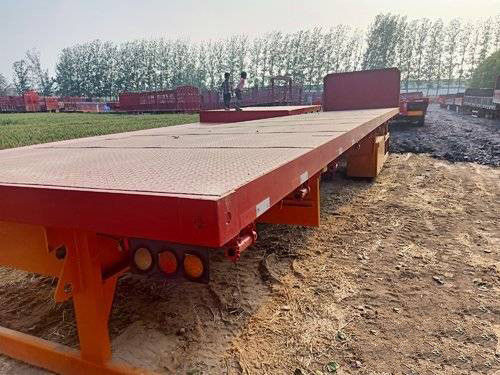 12.5m 3 As 40FT Second Hand Trailer Semi Rendah Trailer Semi Sertifikasi ISO