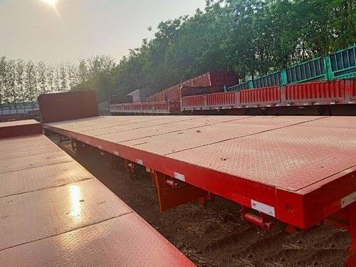 12.5m 3 As 40FT Second Hand Trailer Semi Rendah Trailer Semi Sertifikasi ISO