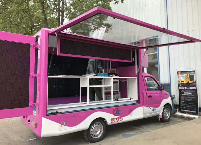 4X2 SPV Kendaraan Tujuan Khusus Mobile Mini Led Advertising Truck 2 Ton Sertifikasi ISO