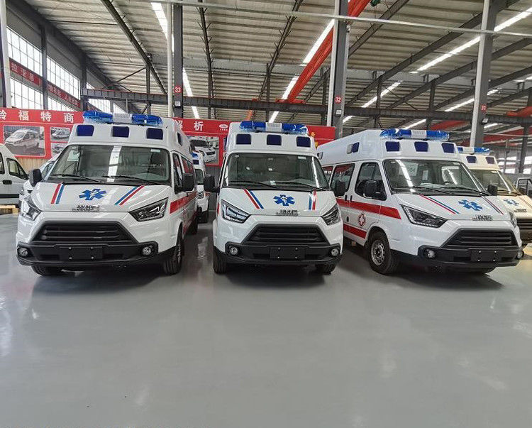Pencegahan Bergerak SPV Kendaraan Tujuan Khusus ICU Perwalian Jenis Ambulans Dengan Ventilator