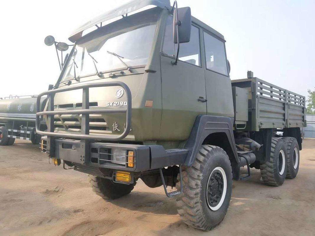 Penggunaan Komersial Khusus Off Road Digunakan 280HP 6x6 Truk Kargo Tentara Shacman 2190 Diperbaharui