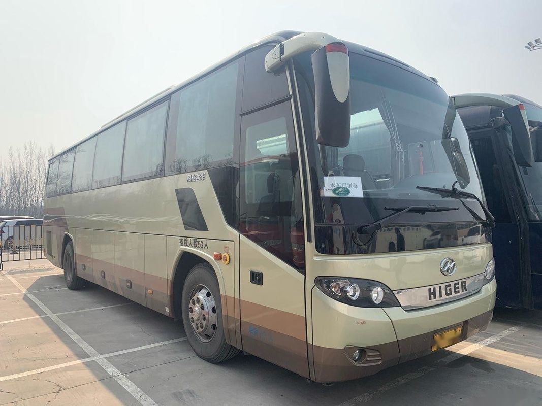 Mesin Belakang LHD Model Merek Lebih Tinggi KLQ6115 Bus Penumpang Sasis Baja Digunakan Bus Pelatih 53 Kursi