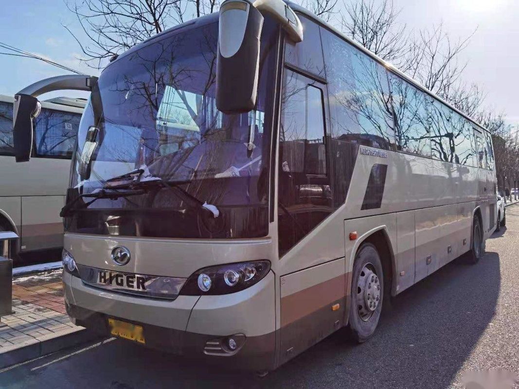 Mesin Belakang LHD Model Merek Lebih Tinggi KLQ6115 Bus Penumpang Sasis Baja Digunakan Bus Pelatih 53 Kursi