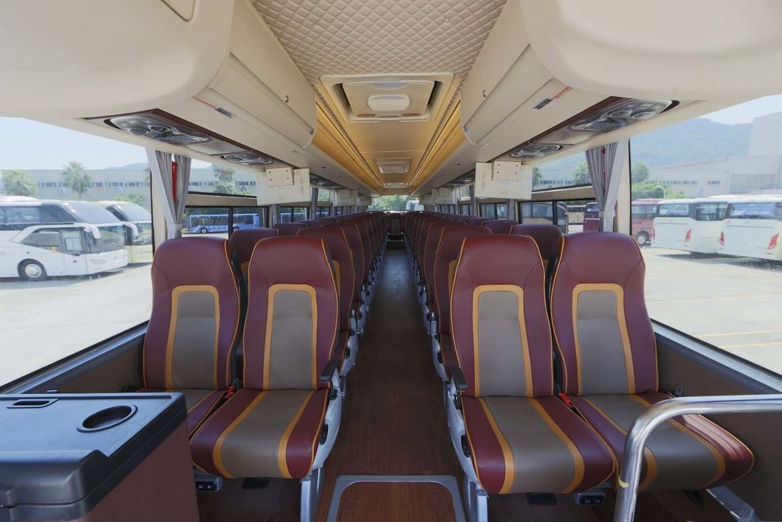 Merek Baru Gandar Ganda Euro II Bus Tur Diesel Bus Mesin Cummins Depan 58-70 Kursi Digunakan Naga Emas XML6125