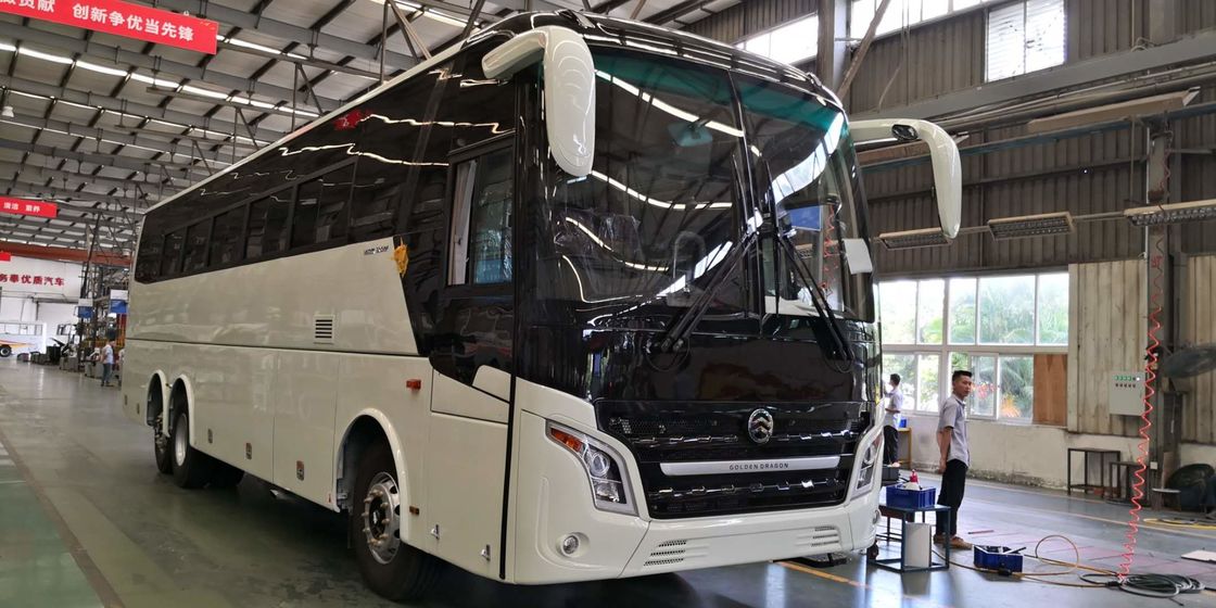 Merek Baru Gandar Ganda Euro II Bus Tur Diesel Bus Mesin Cummins Depan 58-70 Kursi Digunakan Naga Emas XML6125