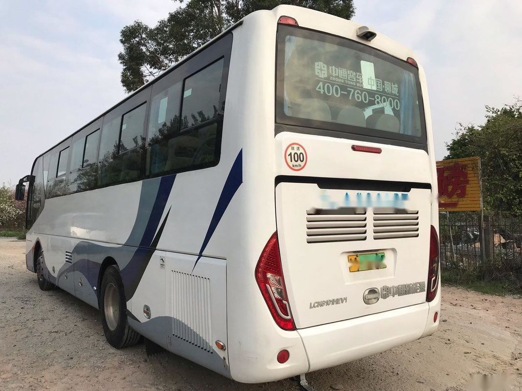 Mesin WP Kendaraan Listrik Hibrida Minyak-Listrik 155kw Pintu Ganda Kursi Kulit Digunakan Bus Pelatih Zhongtong LCK6101 47 Kursi