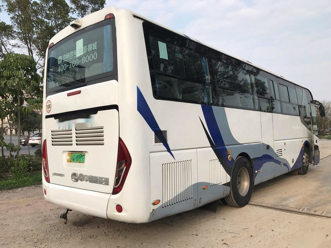 Mesin WP Kendaraan Listrik Hibrida Minyak-Listrik 155kw Pintu Ganda Kursi Kulit Digunakan Bus Pelatih Zhongtong LCK6101 47 Kursi