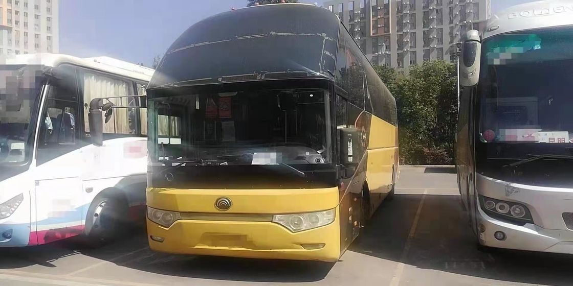 Bus Yutong Bekas ZK6122 47 Kursi VIP Dengan Mesin Weichai Pintu Ganda Toilet 247kw
