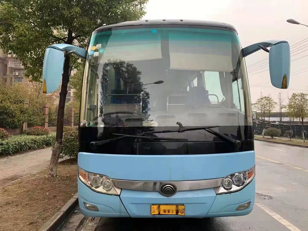 Bus Pelatih Bekas Yutong Merek ZK6117 65 Kursi Mesin Belakang Yuchai 120km / H Pintu Tunggal Bus Penumpang Bekas Kemudi Kiri