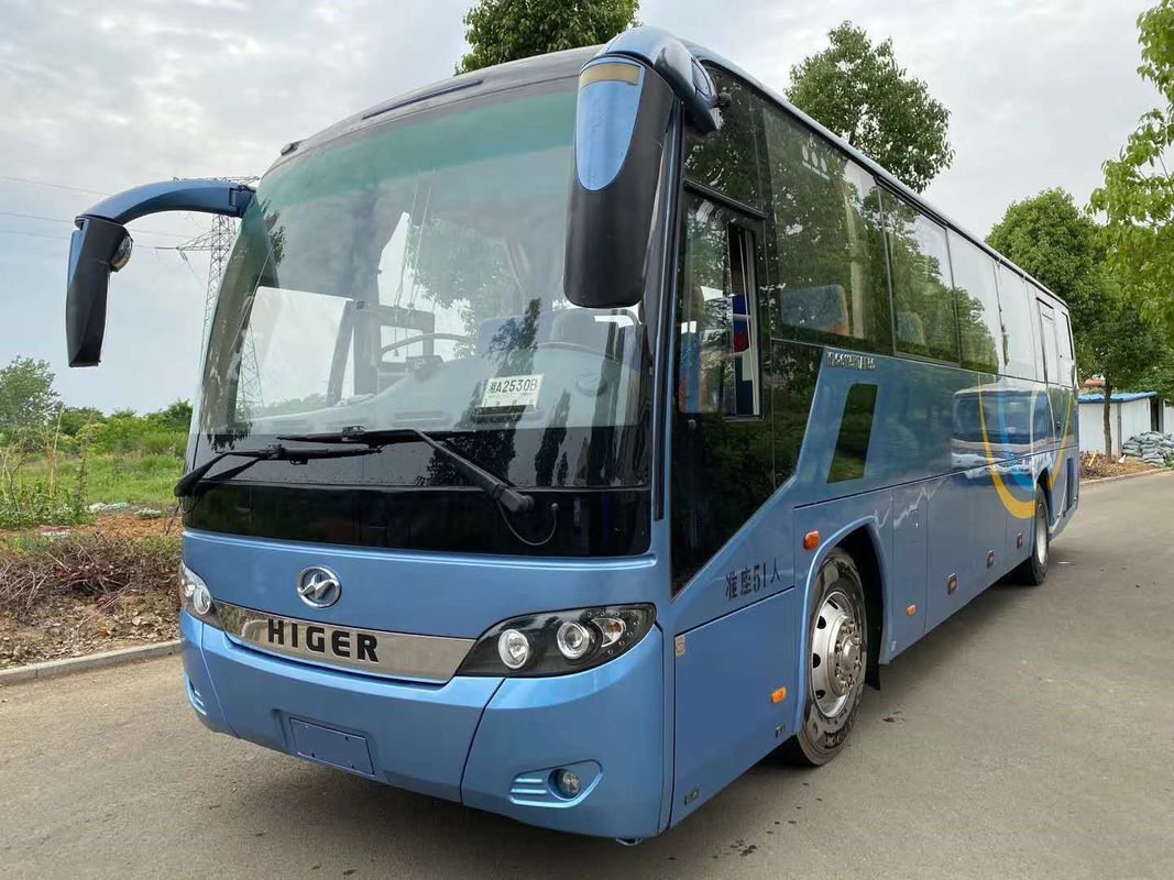 Baru Saat Ini Bekas Bus Pelatih Higer KLQ6115 51 Kursi Mesin Diesel Bekas Bus Setengah Yuchai Berjalan Baik