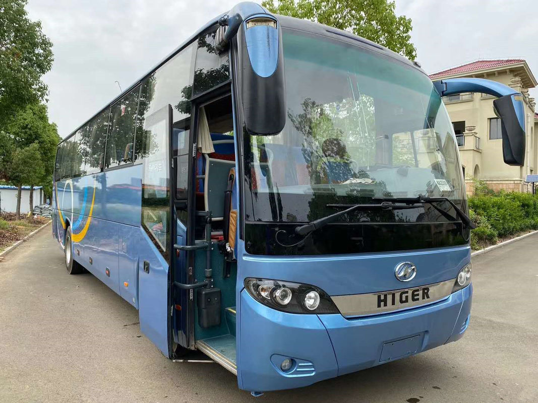 Baru Saat Ini Bekas Bus Pelatih Higer KLQ6115 51 Kursi Mesin Diesel Bekas Bus Setengah Yuchai Berjalan Baik